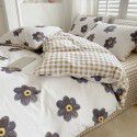 Small fresh cotton 4-piece set, pure cotton 3-piece set, bed sheet, net red dormitory bedding, 4-piece set, wholesale 