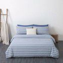 Wuji 4-Piece Bedding Product Washed Cotton Fine Sheet Set Solid Color Simple 4-Piece Fitted Sheet
