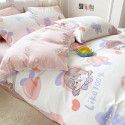 Small fresh cotton 4-piece set, pure cotton 3-piece set, bed sheet, net red dormitory bedding, 4-piece set, wholesale 