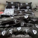 Nordic Style Simple Gentleman Men's Grey Duvet Cover Bedding Set of 4 Pieces Solid Color Sheet Grid Dormitory Set of 3 Pieces 