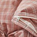 Wuji 4-Piece Bedding Product Washed Cotton Fine Sheet Set Solid Color Simple 4-Piece Fitted Sheet