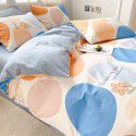 Small fresh cotton 4-piece set, pure cotton 3-piece set, bed sheet, net red dormitory bedding, 4-piece set, wholesale 