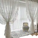 Round mirror gauze is beautiful, romantic, French rococo living room, window partition, privacy proof screen curtain, cross-border e-commerce 
