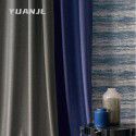 Nordic Simple American Soft Brushed Cashmere Cotton Linen Curtain Study Living Room Solid Semi Blackout Curtain 