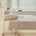 Korean solid color class A cotton quilted bed cover three piece set of cotton cover blanket cotton fitted sheet thin cushion cover bedding