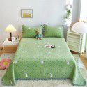 Autumn and winter thickened milk velvet bed cover quilted warm bed sheet crystal velvet blanket machine washable one hair substitute 