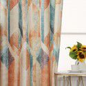 Nordic printing decorative curtain cloth Modern client bedroom shading cloth Polyester curtain cloth wholesale 