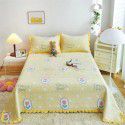 Autumn and winter thickened milk velvet bed cover quilted warm bed sheet crystal velvet blanket machine washable one hair substitute 