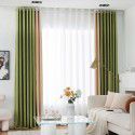 New minimalist nordic ins baby velvet finished curtain living room balcony window curtain 