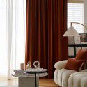 919 Australian wool burnt sugar curtain retro living room bedroom shading thickened velvet velvet 