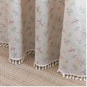 North American curtain, finished small window, kitchen, half curtain, tassel, cotton, linen, half shading, window, short curtain, cross-border Japan and Korea 
