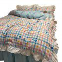 The manufacturer directly sells Korean lace 4-piece set of 60 Australian cotton bed sheets in small wind and fresh quilt cover gifts for sale 