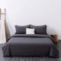 Wuji 4-Piece Bedding Product Washed Cotton Fine Sheet Set Solid Color Simple 4-Piece Fitted Sheet