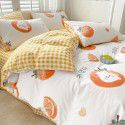Small fresh cotton 4-piece set, pure cotton 3-piece set, bed sheet, net red dormitory bedding, 4-piece set, wholesale 