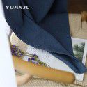 Nordic Simple American Soft Brushed Cashmere Cotton Linen Curtain Study Living Room Solid Semi Blackout Curtain 
