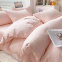 Summer waffle four piece washing cotton sheet quilt cover non cotton cotton bedding college dormitory 3 