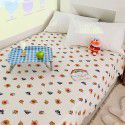 Soft waxy cotton 60 thread double-layer gauze thin bed sheet Children's single double bed Type A gauze sheet Thin cover quilt 