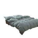 Wuji 4-Piece Bedding Product Washed Cotton Fine Sheet Set Solid Color Simple 4-Piece Fitted Sheet