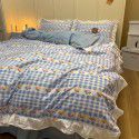 The manufacturer directly sells Korean lace 4-piece set of 60 Australian cotton bed sheets in small wind and fresh quilt cover gifts for sale 