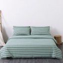 Wuji 4-Piece Bedding Product Washed Cotton Fine Sheet Set Solid Color Simple 4-Piece Fitted Sheet