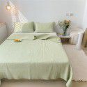 Self use fund! Exported to South Korea Quilted bed sheet with cotton quilt, three piece quilt, dual-use bed cover, air conditioner quilt 