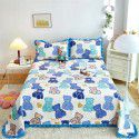 Autumn and winter thickened milk velvet bed cover quilted warm bed sheet crystal velvet blanket machine washable one hair substitute 