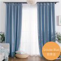 Silk language manufacturer wholesale cotton and linen blackout cloth Nordic style ins solid color curtain fabric hotel project meteor hemp 