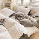 Waffle quilt cover one piece 150x200x230cm washable cotton single quilt cover ins air dormitory single quilt 1.8m 