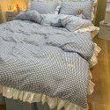 The manufacturer directly sells Korean lace 4-piece set of 60 Australian cotton bed sheets in small wind and fresh quilt cover gifts for sale 