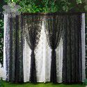 Lace window screen, finished jacquard yarn, French, Korean, American, pastoral, white screen curtain, door curtain, floating window bedroom 