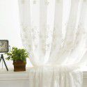 American style pastoral embroidery window screen, solid color cotton and linen screen, embroidered curtain, living room, bedroom, balcony, wholesale, cross-border 