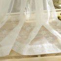 American style pastoral embroidery window screen, solid color cotton and linen screen, embroidered curtain, living room, bedroom, balcony, wholesale, cross-border 