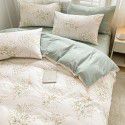 Small fresh cotton 4-piece set, pure cotton 3-piece set, bed sheet, net red dormitory bedding, 4-piece set, wholesale 