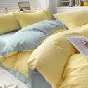 Summer waffle four piece washing cotton sheet quilt cover non cotton cotton bedding college dormitory 3 
