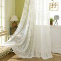 American style pastoral embroidery window screen, solid color cotton and linen screen, embroidered curtain, living room, bedroom, balcony, wholesale, cross-border 