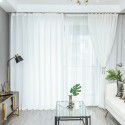 Scratch proof, snag proof, waterproof yarn, light transmissible and human impervious gauze curtain, modern Nordic curtain, sand gauze curtain, finished product, sent for finalization
