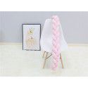 Ins Nordic children's room decoration DIY weave fried dough twist bed surround Danish Knot long tie ball pillow 