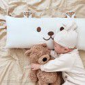 Ins cute embroidered bear pillow can be embroidered bear pillow pillow children's room photo props 