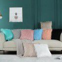 Amazon ins wind plush pillow case beach imitation wool rectangular bedside cushion sofa cushion cushion pillow case 