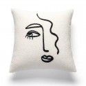 Nordic luxury ins retro chessboard style pillow, thousand bird style pillow case, sofa, living room, model room, bedside pillow 