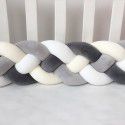 Ins braided strip knotting four strand fried dough twist braid bed surround pillow kont ball children anti-collision strip wholesale 