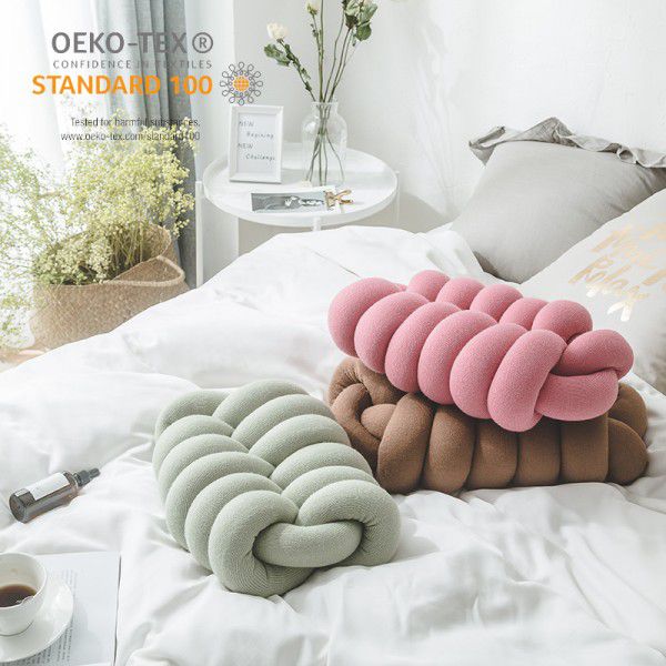 Ruijing Textile Fiona INS New knotted pillow with core waist pillow Office nap pillow excluding tax 