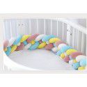 Ins braided strip knotting four strand fried dough twist braid bed surround pillow kont ball children anti-collision strip wholesale 