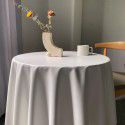 Nordic ins style solid leather tablecloth waterproof oil proof washfree tablecloth round table cover cloth round tablecloth 