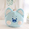 Cartoon Doodle Meow Car Head Restraint Neck Guard Car Decoration Nap Pillow Waist Pillow Cute Hand Covering Plush Throw Pillow 