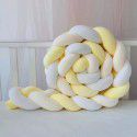 Ins Popular Danish Knitted Long Knot Throw Pillow kont Ball Three Strand fried dough twist Braid Baby Bed Anti collision Bed Circumference 