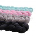 Ins braided strip knotting four strand fried dough twist braid bed surround pillow kont ball children anti-collision strip wholesale 