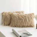 Amazon ins wind plush pillow case beach imitation wool rectangular bedside cushion sofa cushion cushion pillow case 