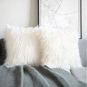 Amazon ins wind plush pillow case beach imitation wool rectangular bedside cushion sofa cushion cushion pillow case 