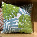 Support large customized American plant leaves, towel embroidery, pillow quality furniture, living room embroidery, cushion 3050 